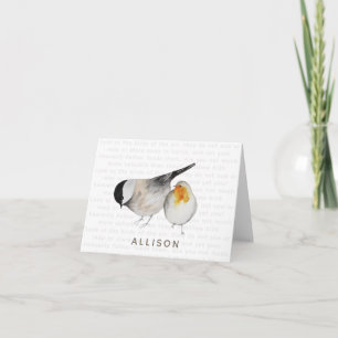 Matthew 6:26 Watercolor Birds Note Card