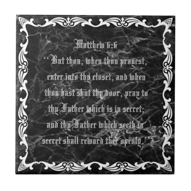 MATTHEW 6:6 TILE (Front)