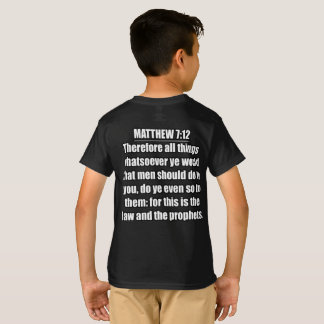 Matthew 7:12 KJV Bible Verse Typography T-Shirt