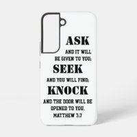 Matthew 7:7 Bible Verse Bold Ask Seek Knock 