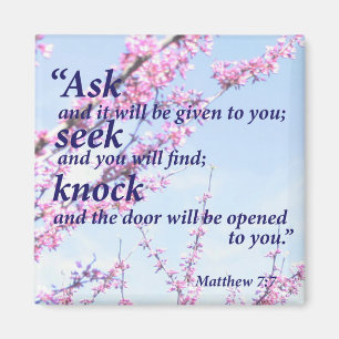 Matthew 7:7 magnet