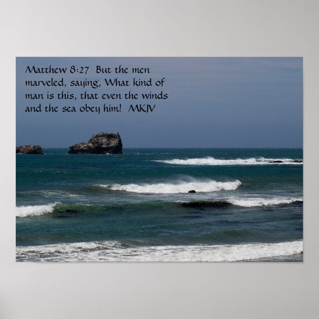 Matthew 8:27 poster (Front)