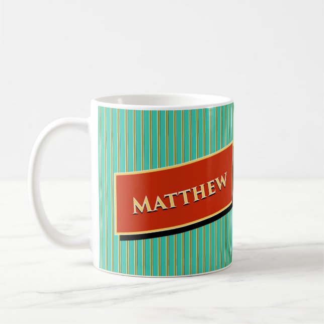 Matthew Libra Modern Retro Coffee Mug (Left)