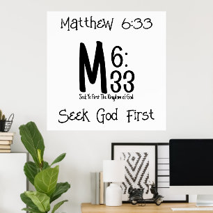 Matthew Seek Ye First Poster
