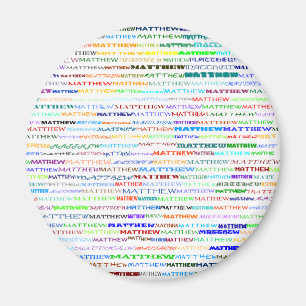 Matthew Text Design II Round Magnet