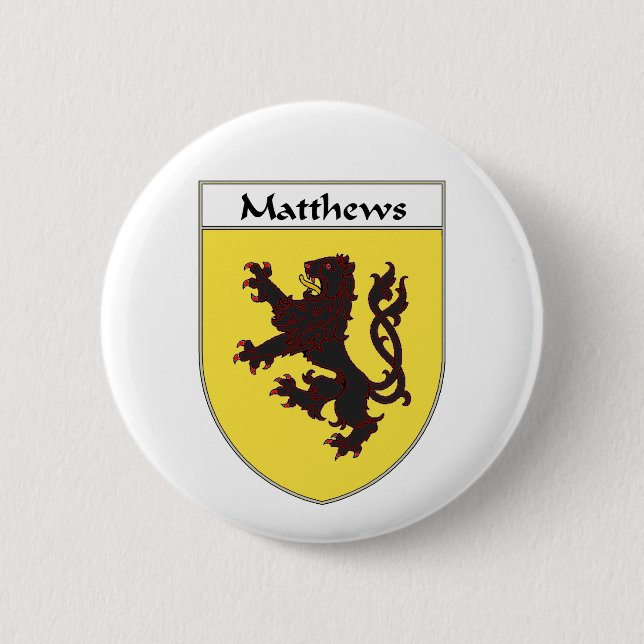 Matthews Coat of Arms/Family Crest 2 Inch Round Button (Front)