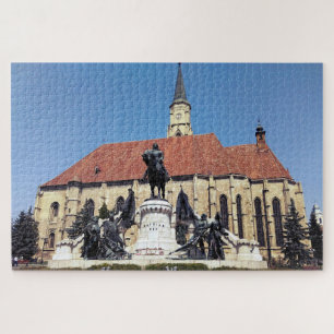 Matthias Corvinus Monument And St. Michael Church Jigsaw Puzzle