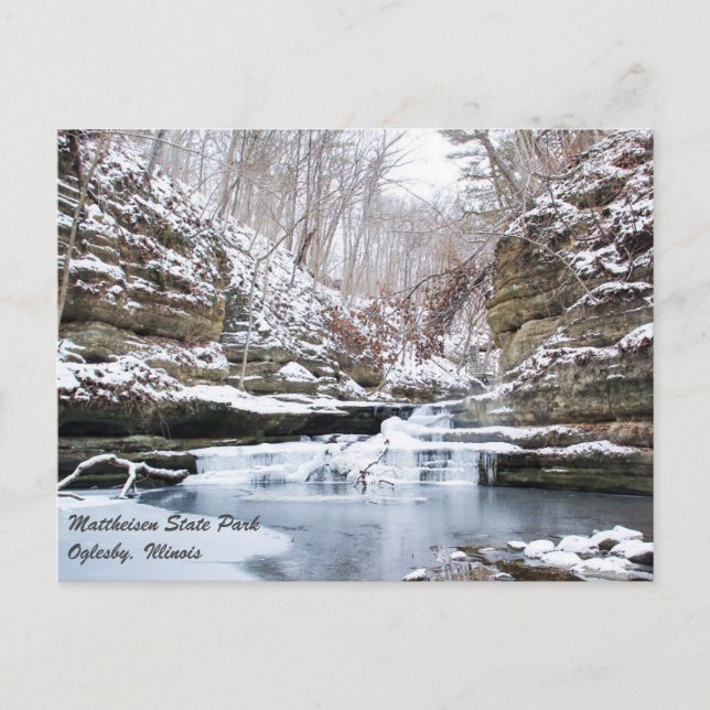 Matthiessen Illinois State Park Postcard (Front)