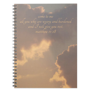 Matthieu 11:28 carnet des écritures bibliques