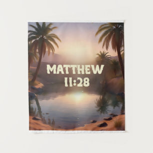 Matthieu 11:28 Tapisserie inspirée de la foi