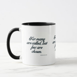 Matthieu 22:14 KJV Bible Verse Mug à deux tons