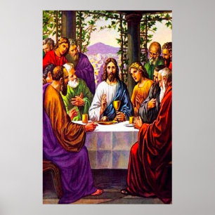 Matthieu 26:26-30 Mon corps et mon sang poster