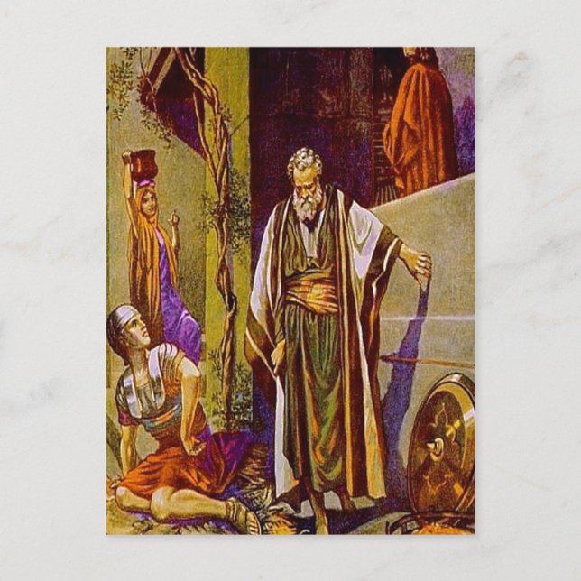 Matthieu 26:69-75 Pierre Denies Jésus carte postal (Devant)