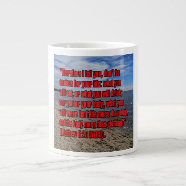Matthieu 6:25 WEBU Mug (Devant)
