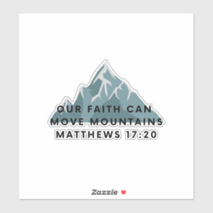 Matthieu Bible Verse Stickers Notre Foi Peut Bouge
