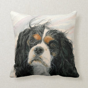 Mattie the King Charles Cavalier Spaniel Throw Pillow