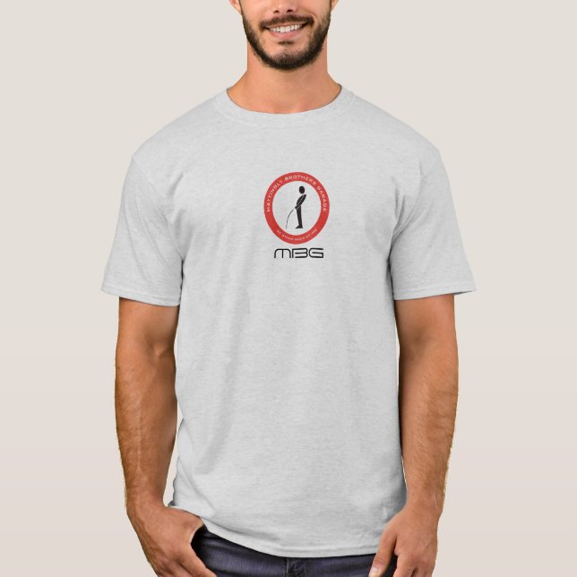 Mattingly Brothers Garage - Pee Standing Up T-Shirt (Front)