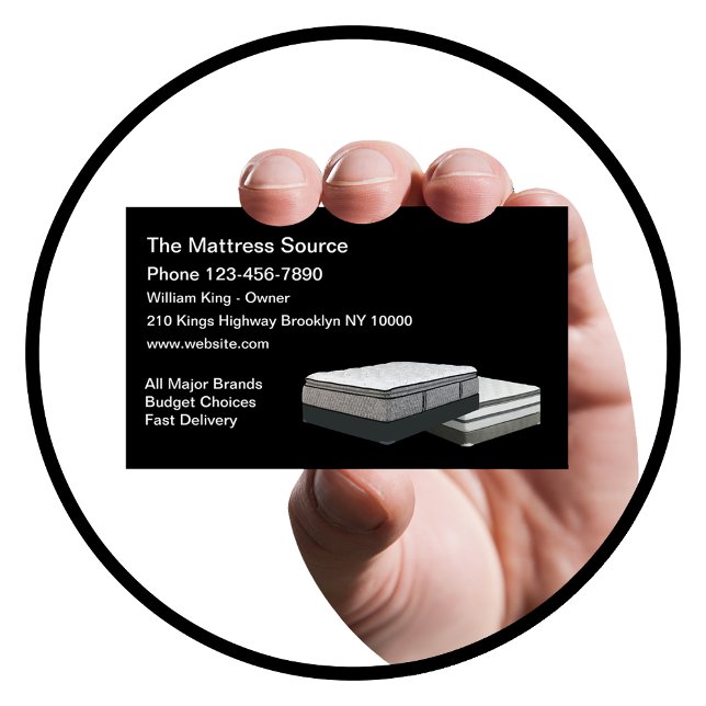 Mattress And Bedding Store Business Card (Creator Uploaded)