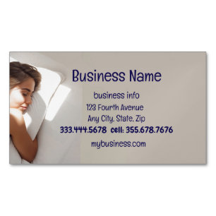 Mattress Bed Sleeping Custom  Magnetic Business Card