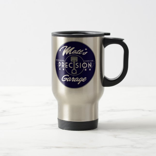 Matt's Precision Garage STainless Travel Mug (Right)