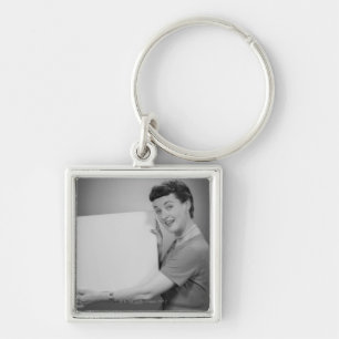 Mature Woman Keychain