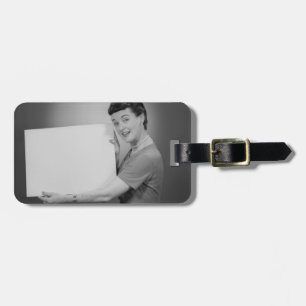 Mature Woman Luggage Tag