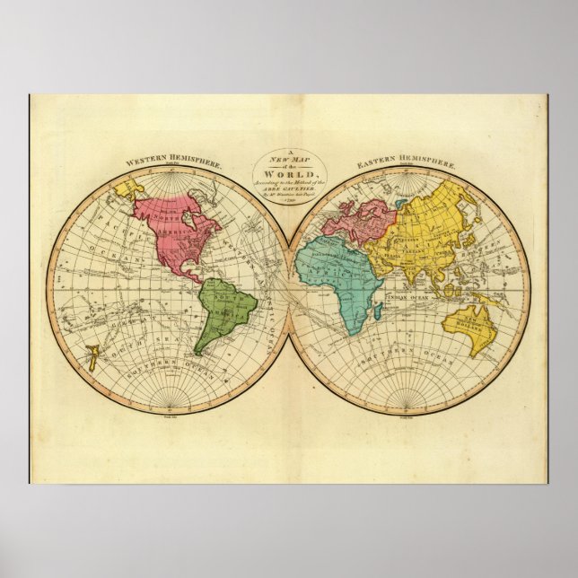 Mature World Map 7_Maps of Antiquity Poster (Front)