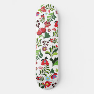 Matyo Floral Pattern Skateboard