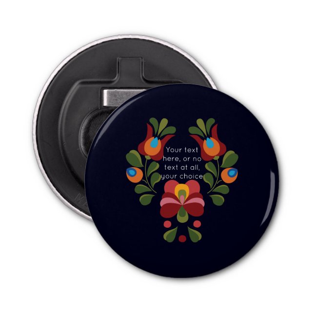 Matyo Flower Arrangement Magnet Bottle Opener (Front)