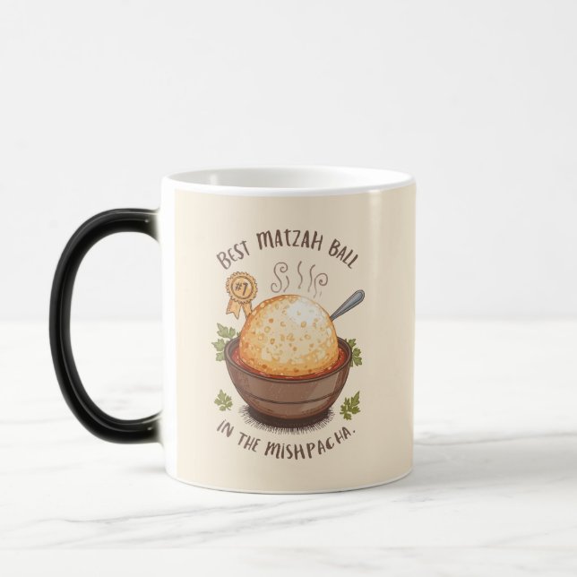 Matzah Ball Soup Lover Magic Mug (Left)