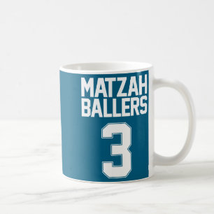 Matzah baller 3 funny jewish basketball team matzo coffee mug