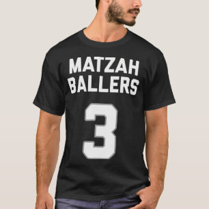 Matzah Baller 3 Funny Jewish Matzo Ball Pun Basket T-Shirt