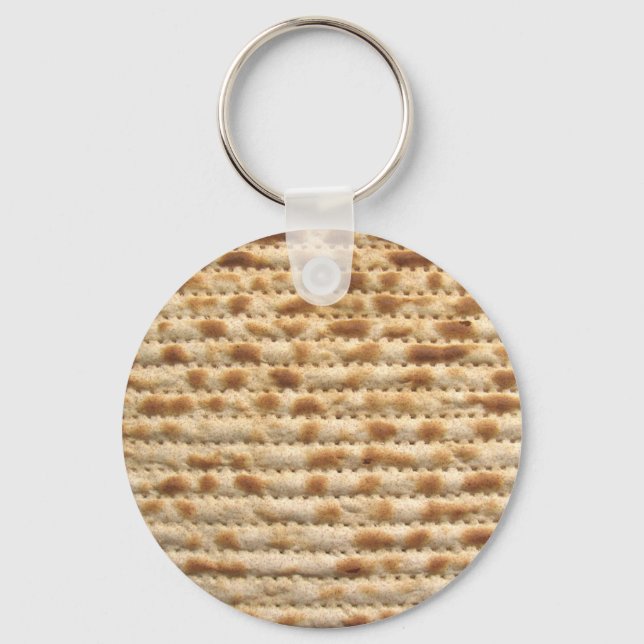 Matzah biscuit flatbread keychain (Front)