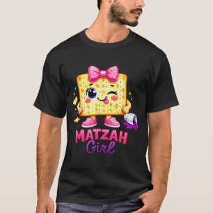 Matzah Girl Happy ver Jewish Pesach Seder T-Shirt