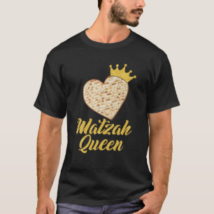 Matzah Queen Crown Heart Jewish Passover Pesach Ho T-Shirt