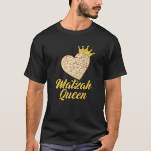 Matzah Queen Crown Heart Jewish Passover Pesach Ho T-Shirt