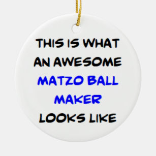 matzo ball maker, awesome ceramic ornament