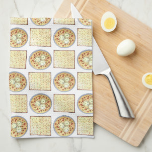 Matzo Ball Soup Matzah Flatbread Passover Cuisine Kitchen Towel