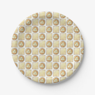 Matzo Ball Soup Matzah Flatbread Passover Cuisine Paper Plate