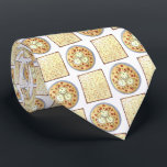 Matzo Ball Soup Matzah Flatbread Passover Cuisine Tie<br><div class="desc">Design features an original illustration of matzah flatbreads and a bowl of matzah ball soup, two staples of Jewish cuisine during the Passover holiday. This design is also available on other products. Lots of additional food prints are also available from this shop. Don't see what you're looking for? Need help...</div>