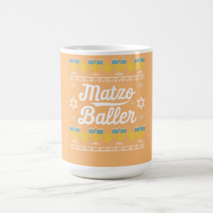Matzo Baller Long Sleeve Funny Hanukkah Gifts Coffee Mug