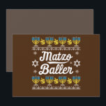 Matzo Baller Long Sleeve Funny Hanukkah Gifts Invitation<br><div class="desc">Matzo Baller Long Sleeve Funny Hanukkah Gifts</div>