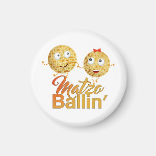 Matzo Ballin'. Passover, Pesach Seder Magnet
