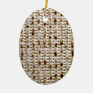 MATZO DESIGNS FOR PESACH CERAMIC ORNAMENT