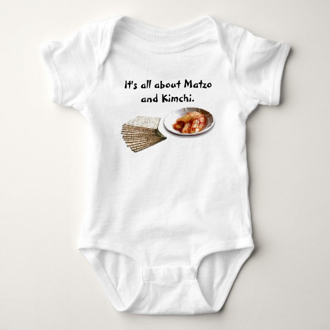 Matzo & Kimchi Baby Bodysuit (Front)