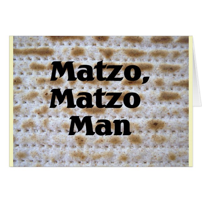 Matzo, Matzo Man (Front Horizontal)