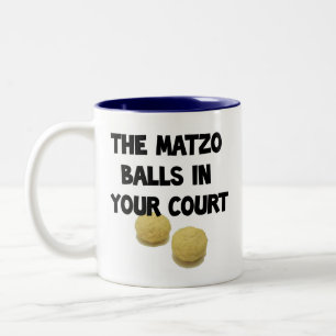 matzoh balls Two-Tone coffee mug