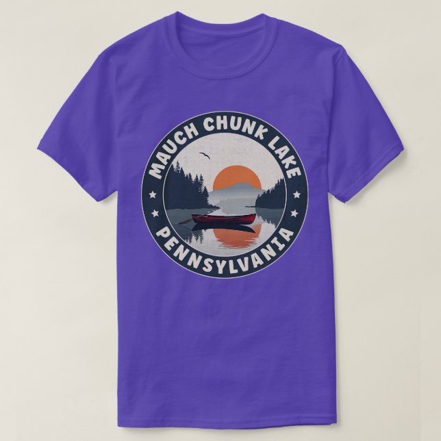 Mauch Chunk Lake Pennsylvania Sunset T-Shirt (Design Front)