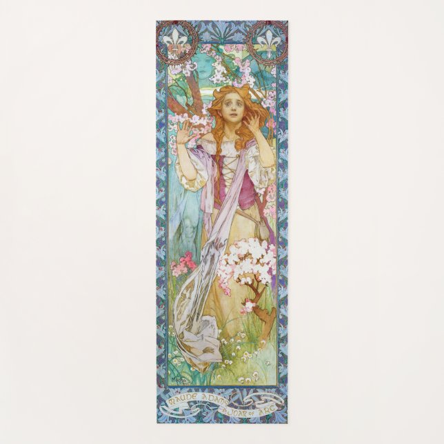 Maud Adams as Joan of Arc, Mucha Yoga Mat (Front)