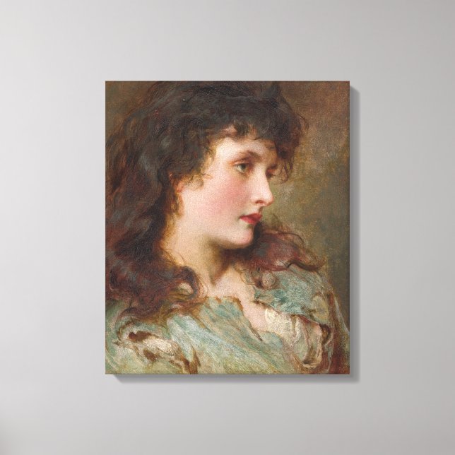 Maud (Elegant Female Portrait) Canvas Print (Front)